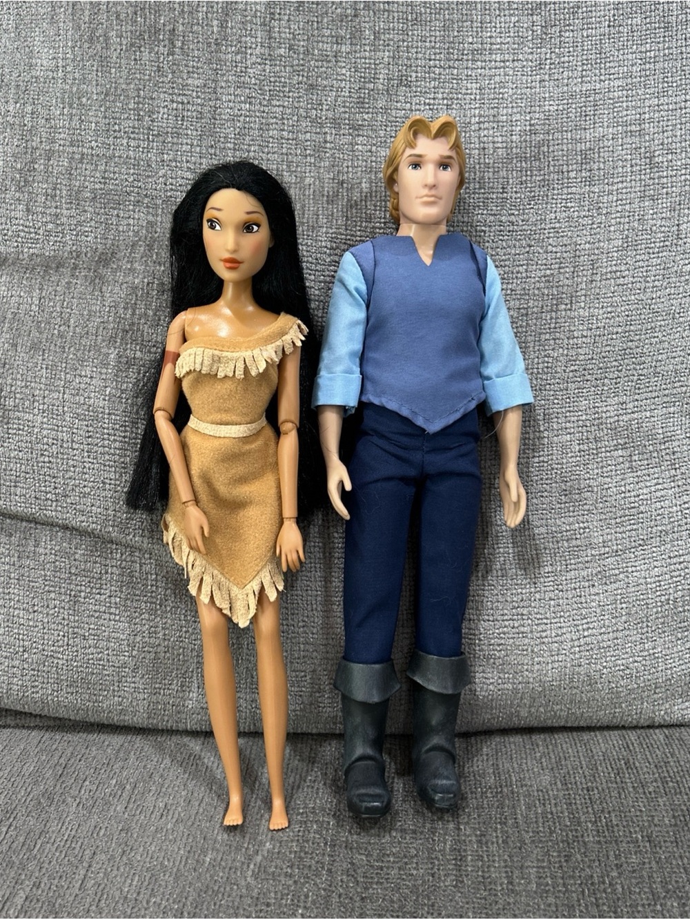 Disney Store Pocahontas & John Smith Fashion Doll Lot